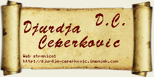 Đurđa Čeperković vizit kartica
